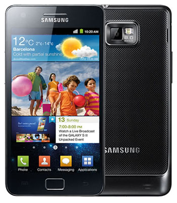 Samsung Galaxy S2 front back